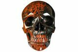 Realistic Polished Mahogany Obsidian Skull - Mexico #151216-1